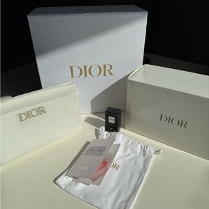 Dior Beauty Box Makeup Bag Dusty Perfume Samples